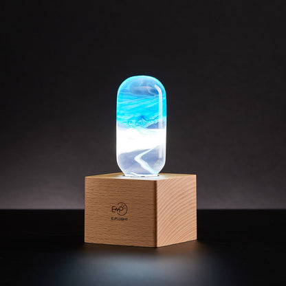 EP Light – Blue Decorative Resin LED Lamp