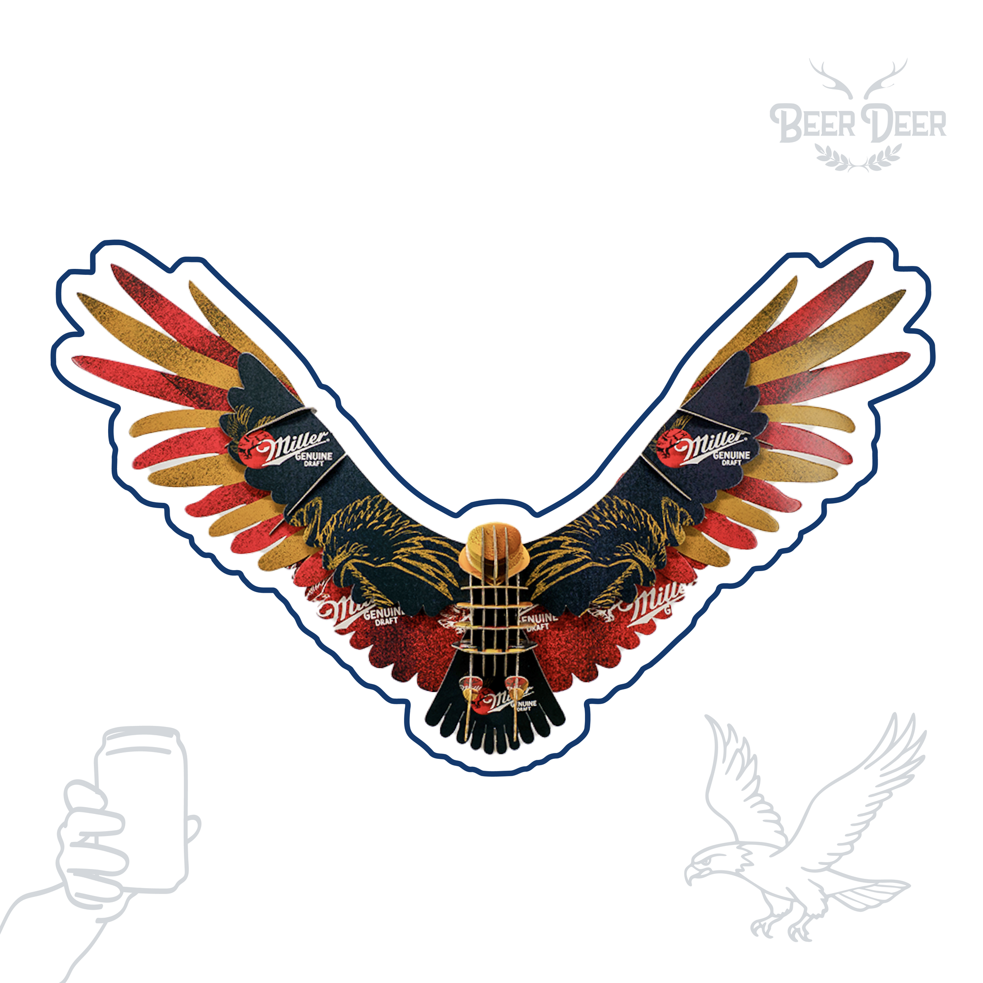 Miller Genuine Draft Eagle by Beer Deer - product image 2 for Resin Society