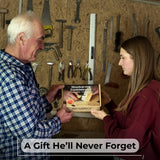 Beginner Heart Wood Carving and Painting Kit with tools and paints laid out