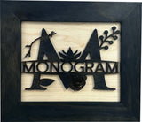 Customizable Split Letter Last Name Monogram by Bellewood Designs - product image 2 for Resin Society