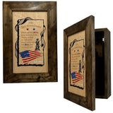 2nd Amendment Gun Safe - Wall Mounted Decorative Secure Gun Cabinet by Bellewood Designs - main product image for Resin Society