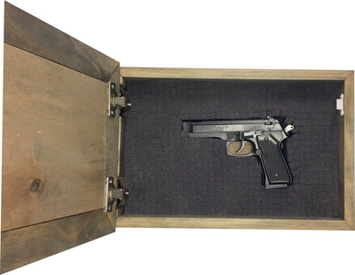 American Flag & Skull Hidden Gun Safe Concealed Furniture Quick Access by Bellewood Designs - product image 12 for Resin Society