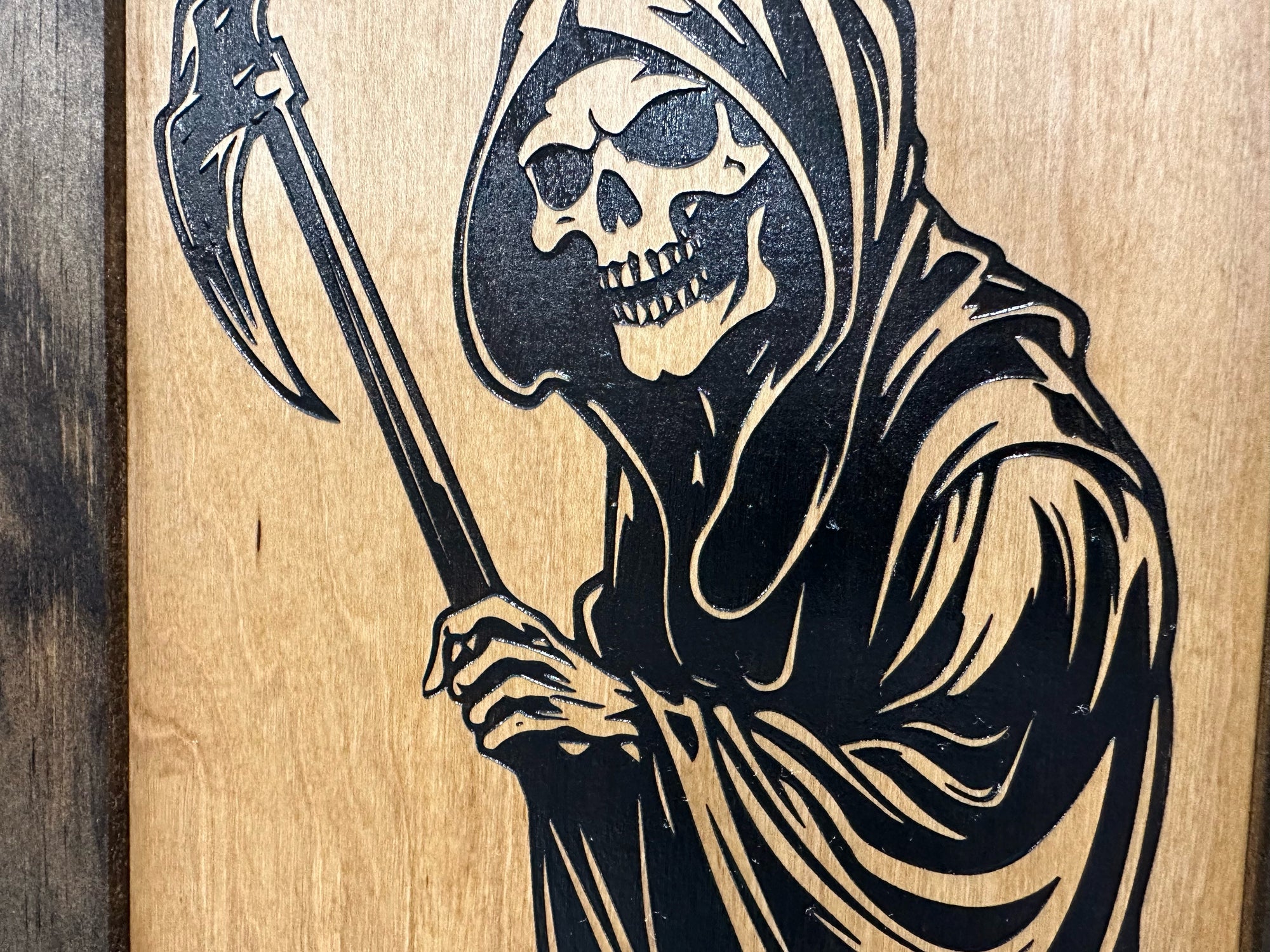 Grim Reaper Hidden Gun Safe Concealment Shelf Concealed Furniture by Bellewood Designs - product image 8 for Resin Society