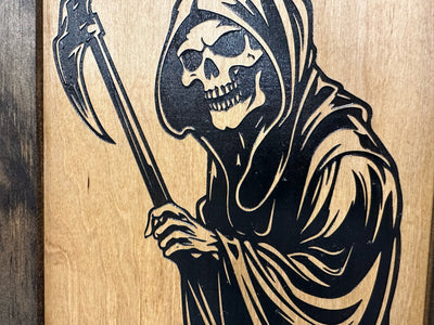Grim Reaper Hidden Gun Safe Concealment Shelf Concealed Furniture by Bellewood Designs - product image 8 for Resin Society