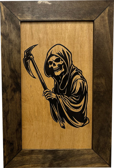 Grim Reaper Hidden Gun Safe Concealment Shelf Concealed Furniture by Bellewood Designs - product image 10 for Resin Society