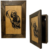Grim Reaper Hidden Gun Safe Concealment Shelf Concealed Furniture by Bellewood Designs - product image 9 for Resin Society