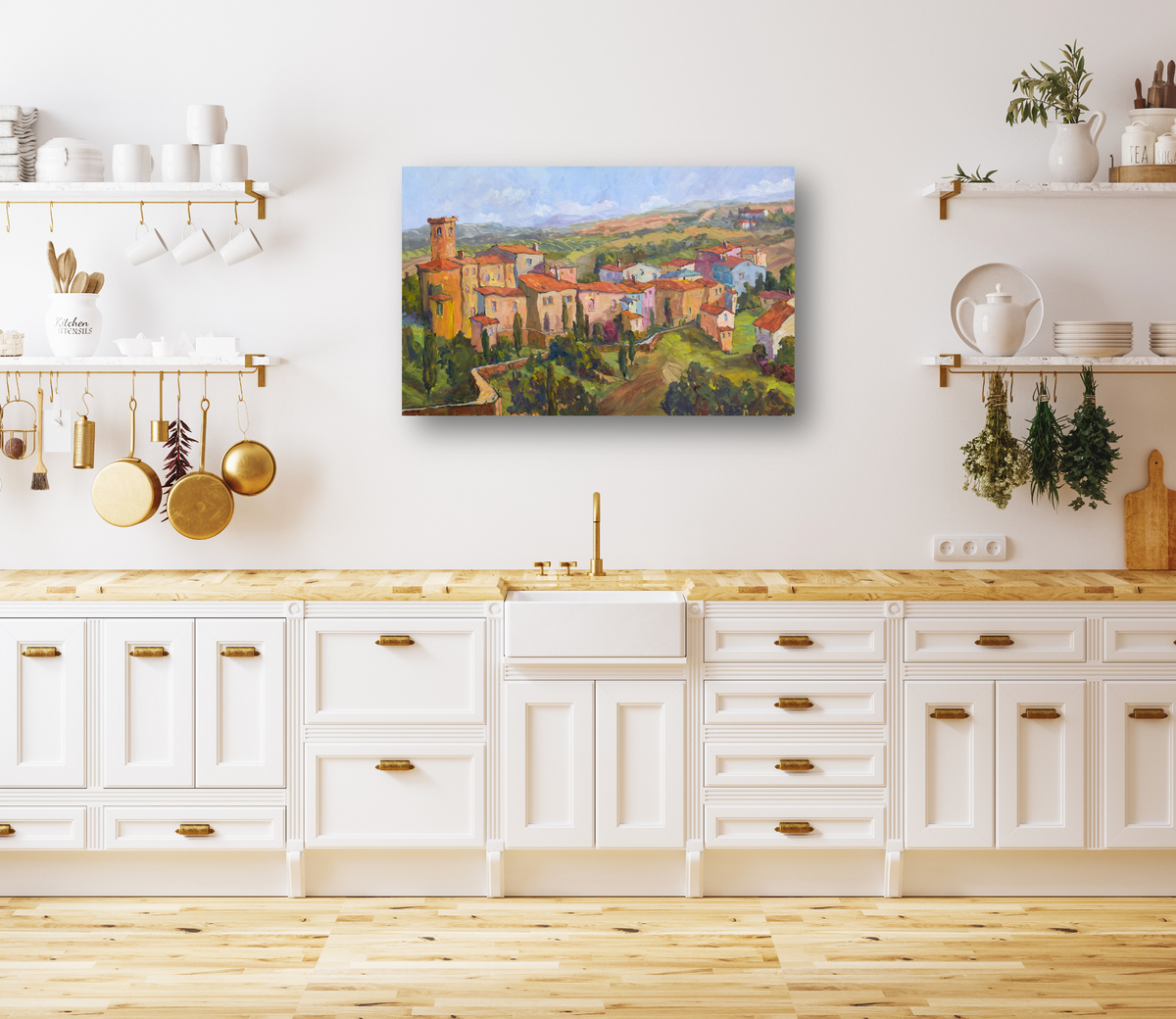 Belltower Artist Enhanced Canvas Print by John Beard Collection - product image 3 for Resin Society