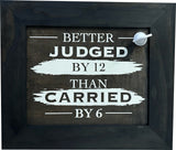 Better Judged by 12 Than Carried by 6 Gun Concealment Furniture by Bellewood Designs - product image 3 for Resin Society