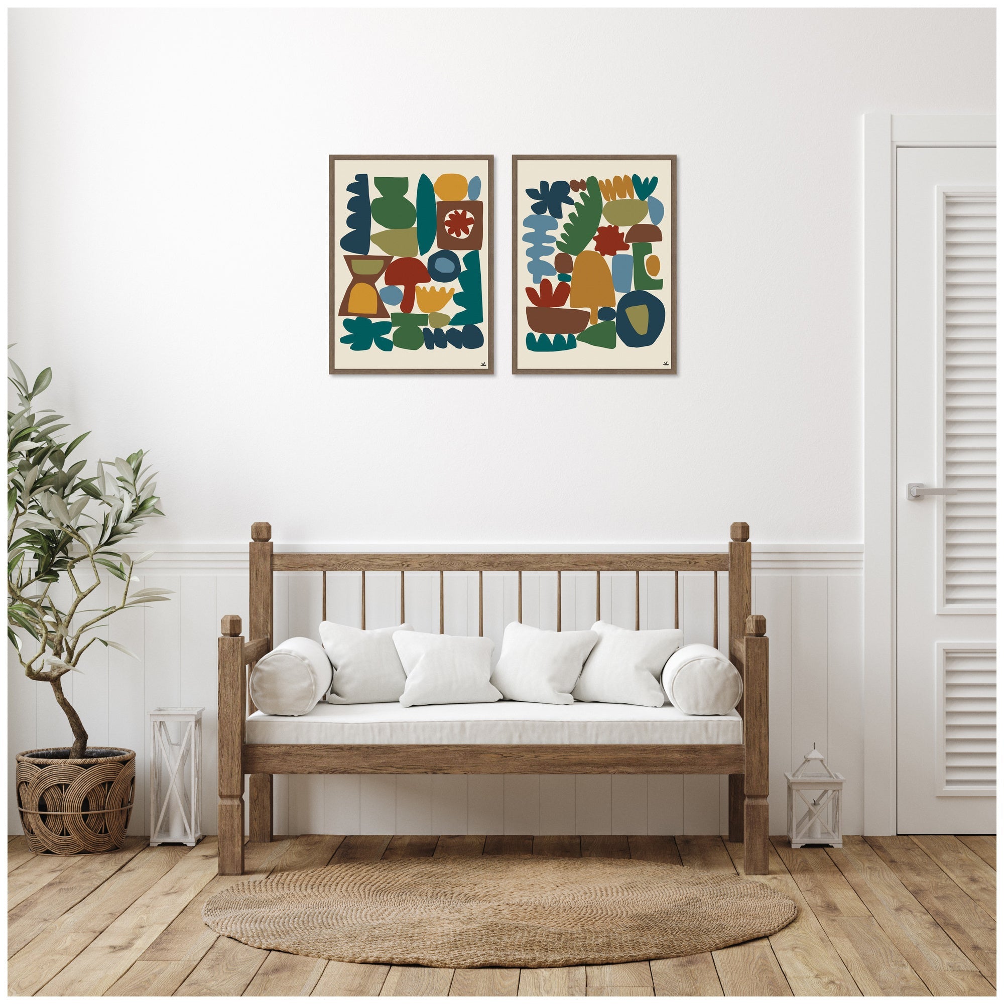 Garden Song 2 Piece Framed Canvas Wall Art Set by Kelly Knaga