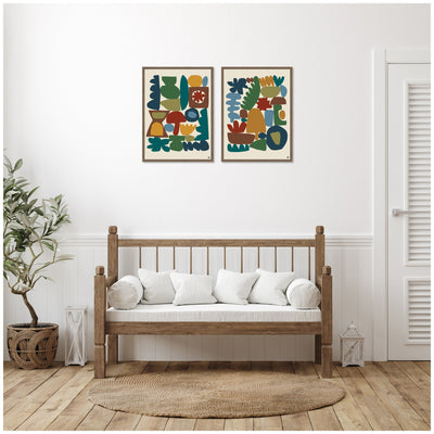 Garden Song 2 Piece Framed Canvas Wall Art Set by Kelly Knaga
