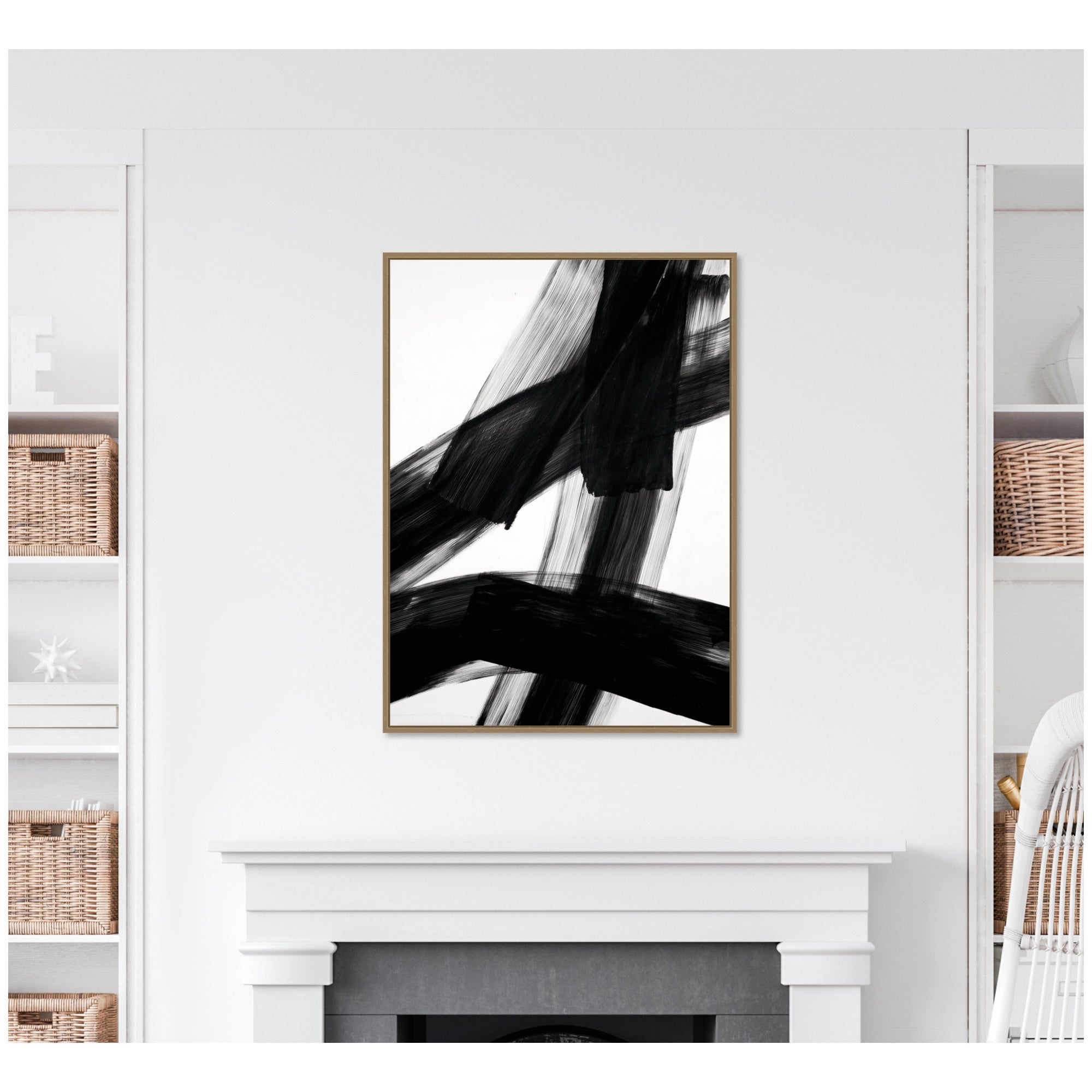 Black Mark No.
3 by Amy Lighthall Framed Canvas Wall Art Print