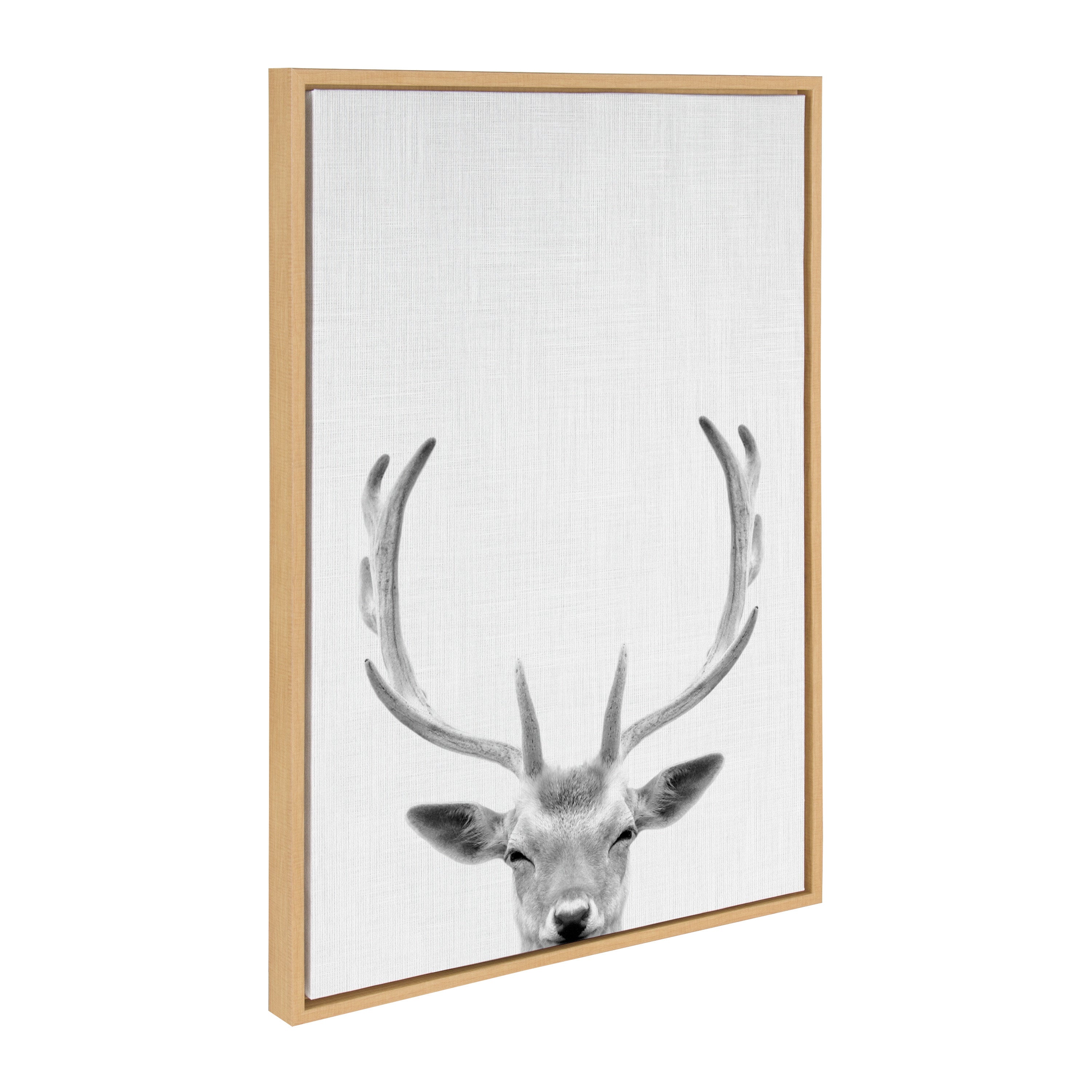 Sylvie Deer Portrait Framed Canvas by Simon Te Tai by kateandlaurel - product image 13 for Resin Society