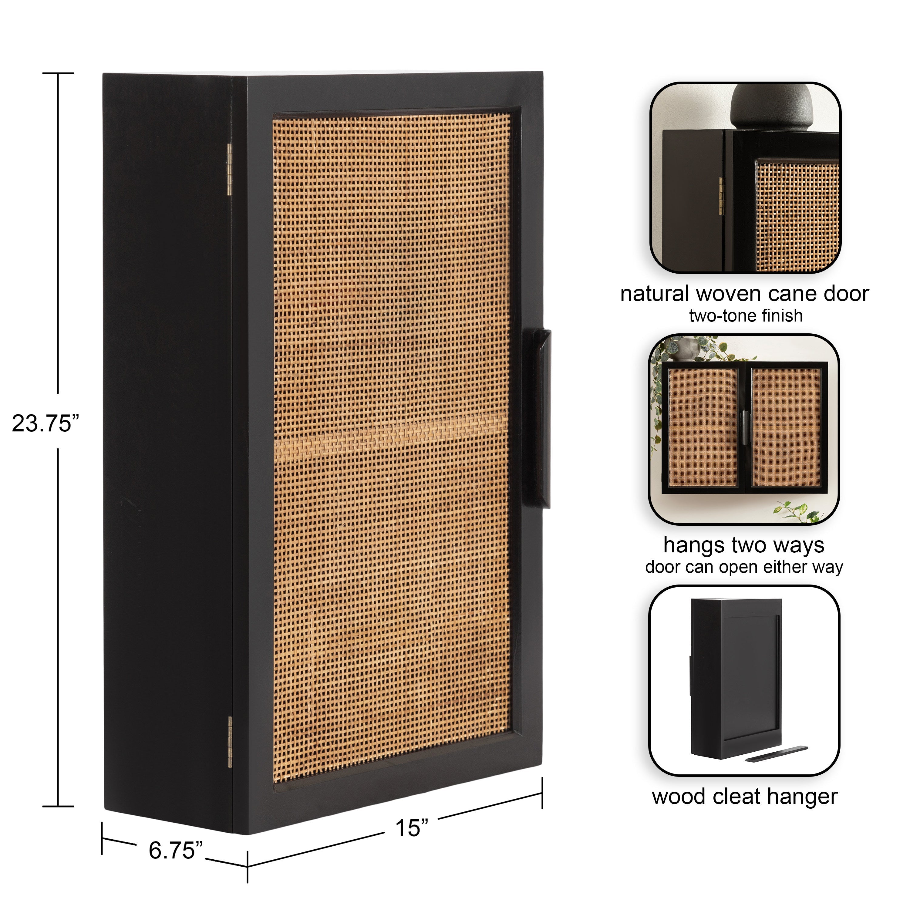 Ori Rattan Wall Cabinet by kateandlaurel - product image 11 for Resin Society
