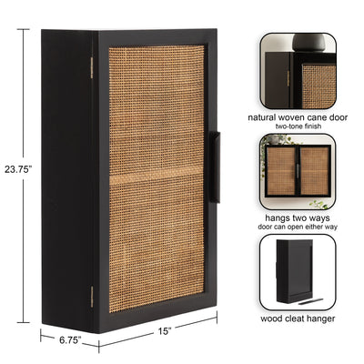 Ori Rattan Wall Cabinet by kateandlaurel - product image 11 for Resin Society