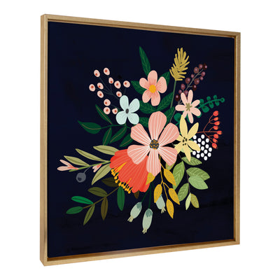 Sylvie Floralis C Framed Canvas