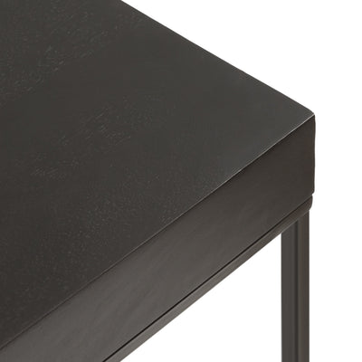 Karlsen Wood and Metal Slim Side Table