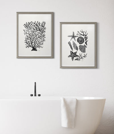 Blake Seashells Black Framed Printed Glass by Cat Coquillette by kateandlaurel - product image 7 for Resin Society