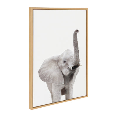 Sylvie Young Elephant Framed Canvas by Amy Peterson by kateandlaurel - product image 7 for Resin Society