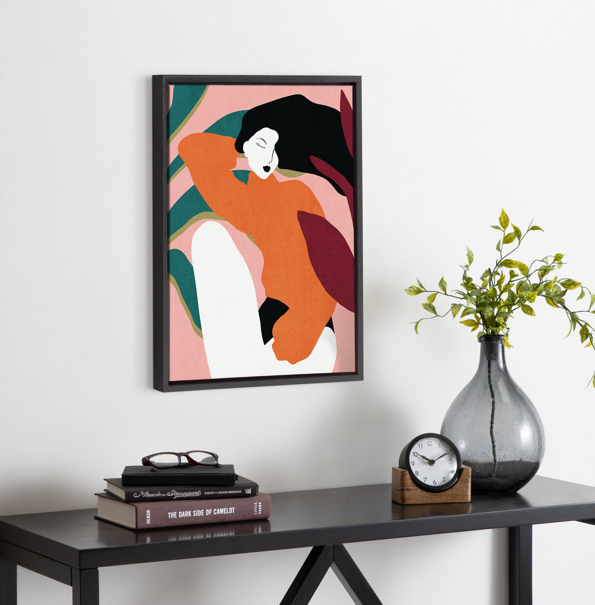 Sylvie Midori Framed Canvas by kateandlaurel - product image 4 for Resin Society