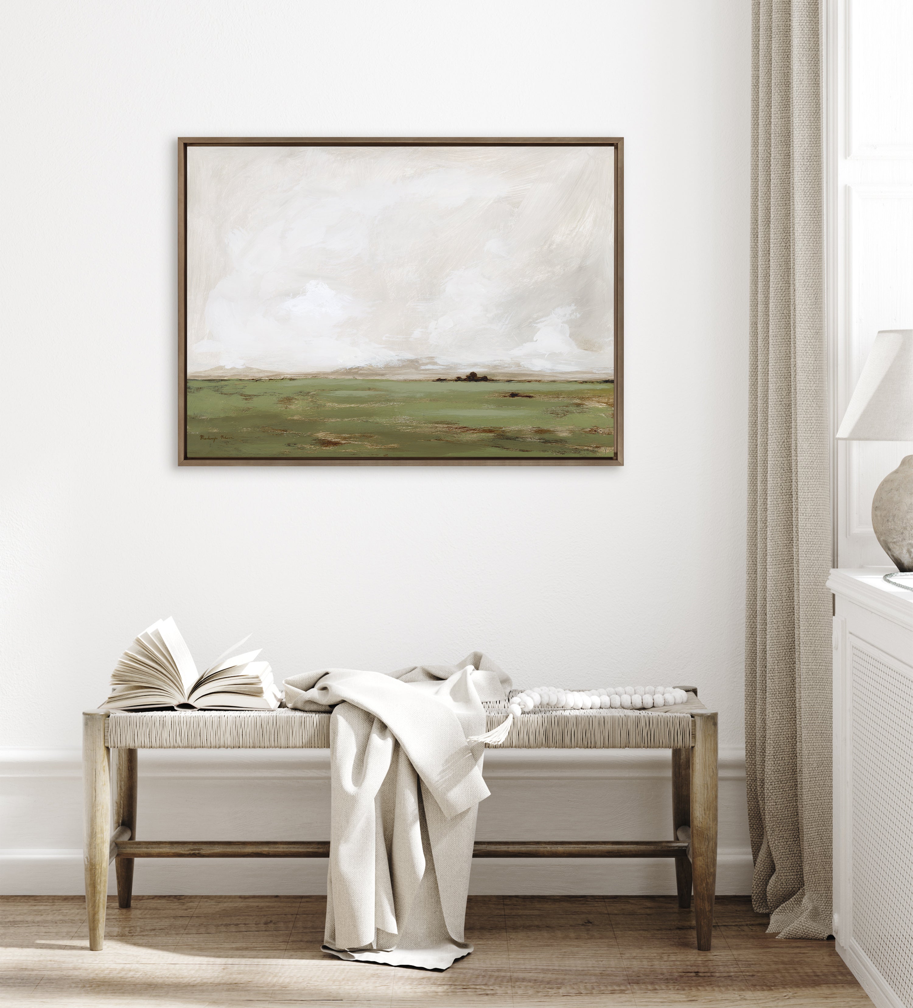 Sylvie Rest No 1 Framed Canvas by Mackenzie Nelson