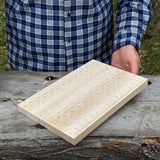 Big Basswood Woodcarving Practice Board with pre-drawn design by Sharky Forged Steel Tools