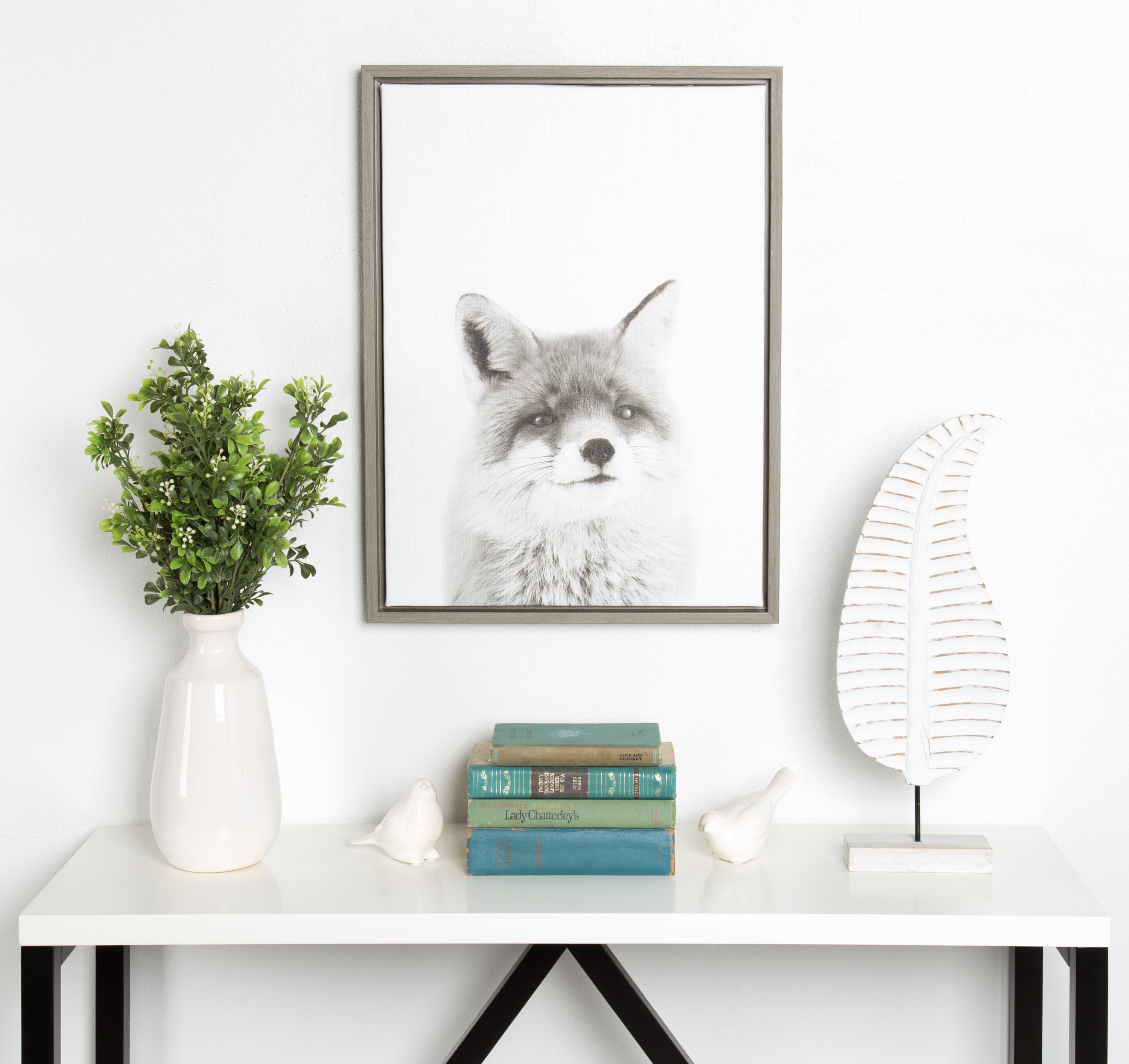 Sylvie Fox Portrait Framed Canvas by Simon Te Tai by kateandlaurel - product image 15 for Resin Society