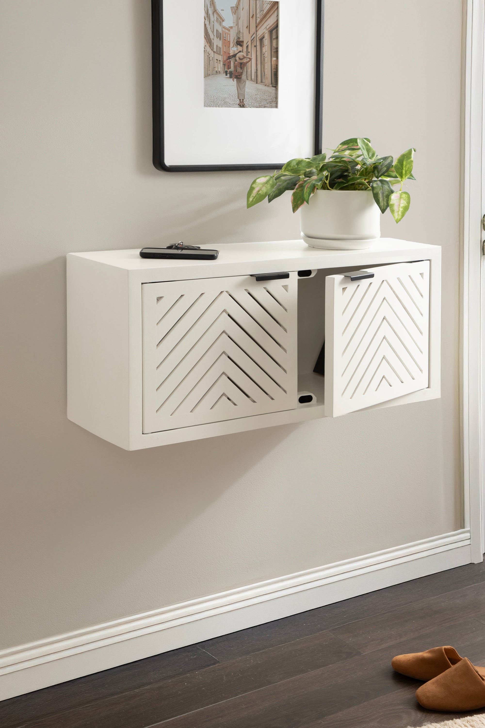 Mezzeta Decorative Wood Wall Cabinet