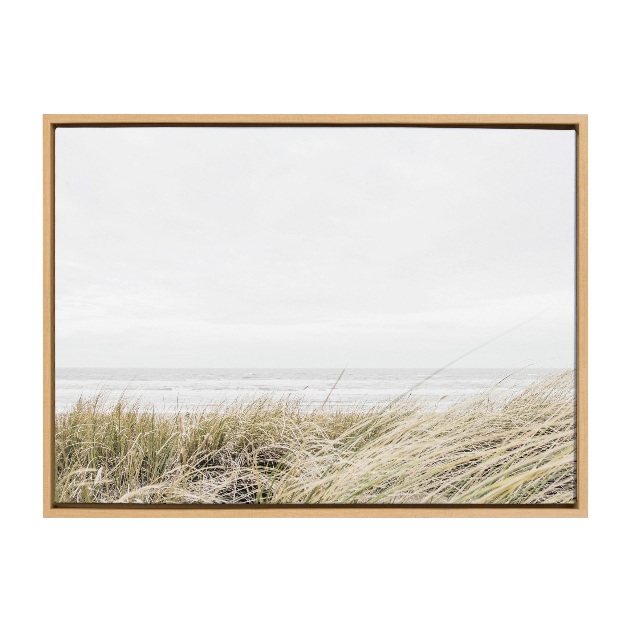 Sylvie East Beach Framed Canvas by Amy Peterson Art Studio by kateandlaurel - product image 2 for Resin Society