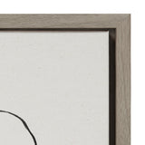 Sylvie Going in Circles Framed Textured Canvas Set
