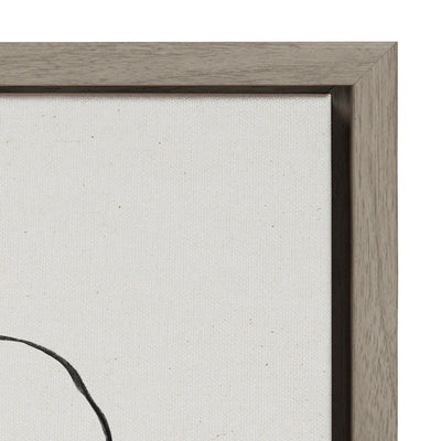 Sylvie Going in Circles Framed Textured Canvas Set