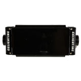 Rectangular black LED bar cover with glossy surface and white 'GGLIGHTING' text on both sides, viewed from above against a white background.