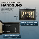 Hidden Gun Cabinet Black Bear Wall Decor – Concealed Furniture Secure by Bellewood Designs - product image 6 for Resin Society