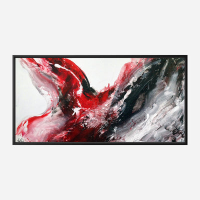 Black and Red Abstract Artist Enhanced Canvas Print by John Beard Collection - product image 5 for Resin Society