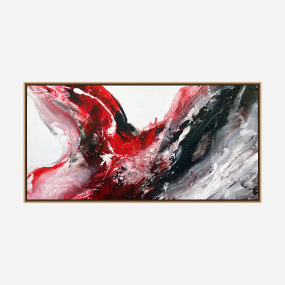 Black and Red Abstract Artist Enhanced Canvas Print by John Beard Collection - product image 8 for Resin Society