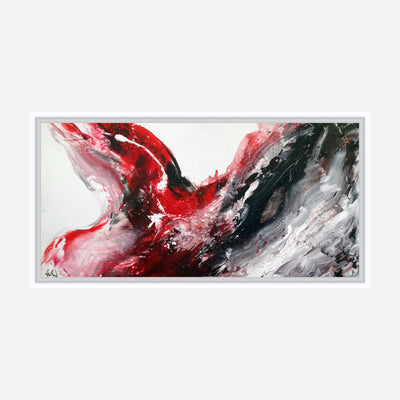 Black and Red Abstract Artist Enhanced Canvas Print by John Beard Collection - product image 6 for Resin Society