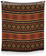 Legacy Rock Point blanket displayed flat, showing neutral geometric pattern and soft texture