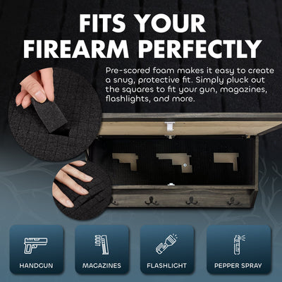 Mountain Scene Concealed Gun Storage Coat, Key, Bag Storage by Bellewood Designs - product image 6 for Resin Society