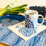 Bloom in Blue Swedish Dishcloth by sweetgum home, LLC - product image 4 for Resin Society
