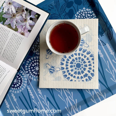 Bloom in Blue Tray by sweetgum home, LLC - product image 6 for Resin Society