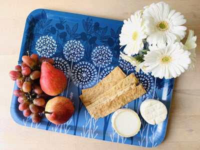 Bloom in Blue Tray by sweetgum home, LLC - product image 3 for Resin Society