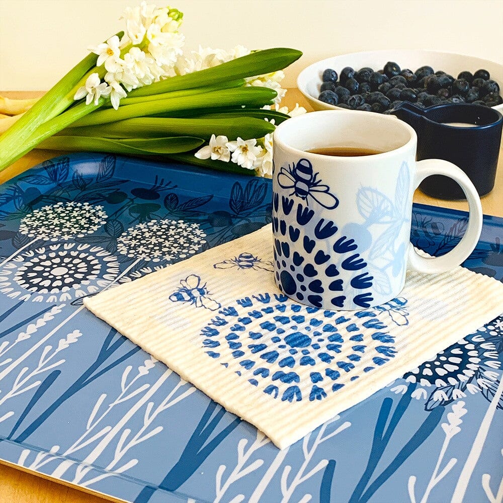 Bloom in Blue Tray by sweetgum home, LLC - product image 4 for Resin Society