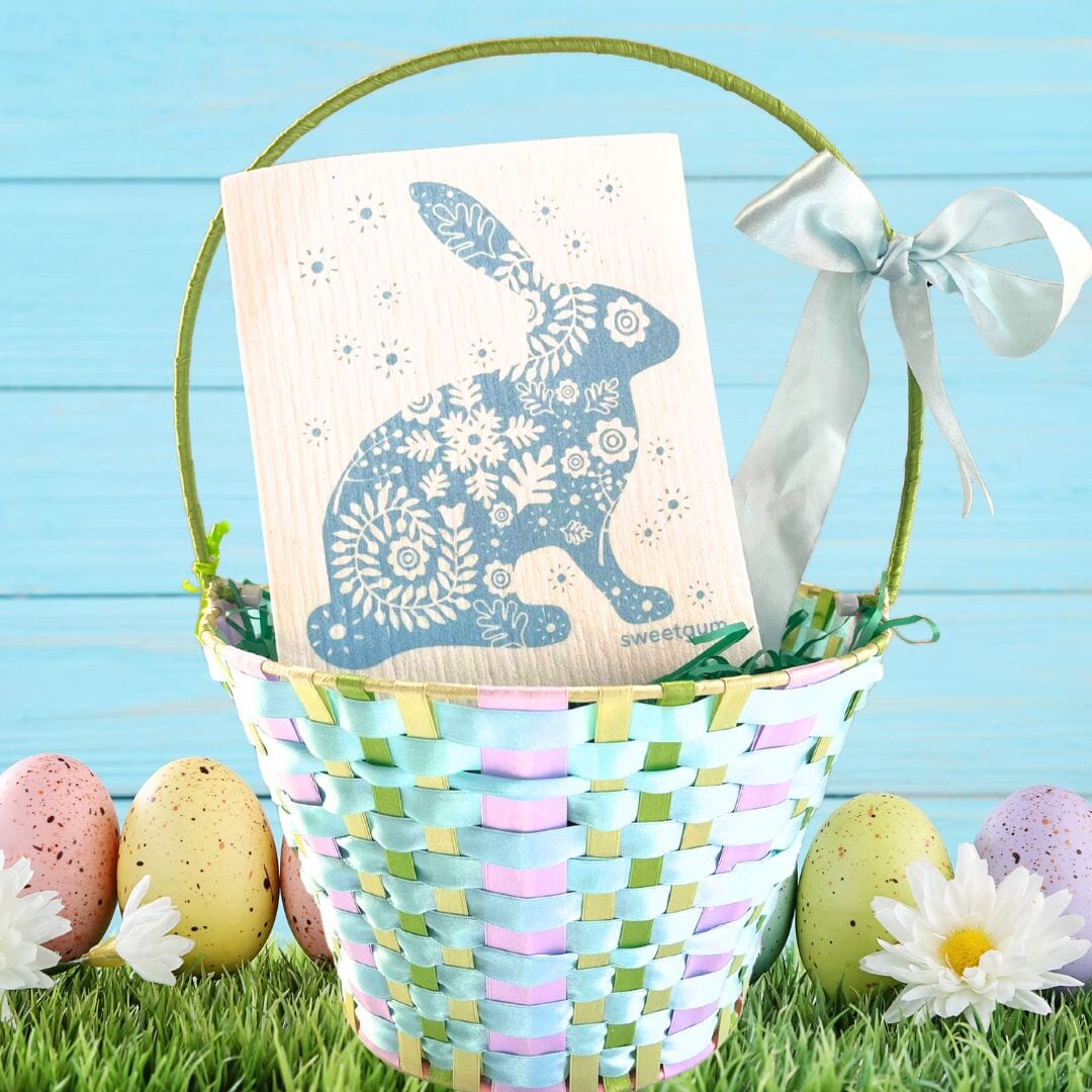 Blue Bunny Swedish Dishcloth by sweetgum home, LLC - product image 2 for Resin Society