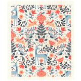 Blue Reindeer in Flowers Swedish dishcloth by sweetgum home, LLC - main product image for Resin Society