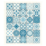 Blue & White Mediterranean Tile Swedish Dishcloth by sweetgum home, LLC - main product image for Resin Society