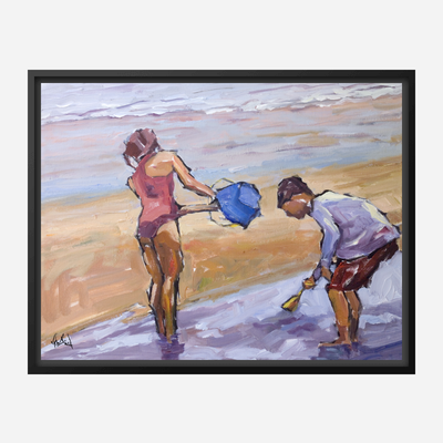 Blue Bucket Artist Enhanced Canvas Print by John Beard Collection - product image 5 for Resin Society