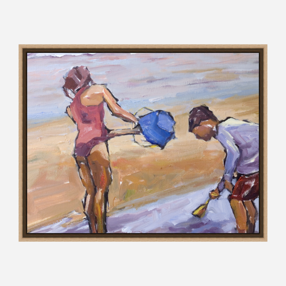Blue Bucket Artist Enhanced Canvas Print by John Beard Collection - product image 8 for Resin Society
