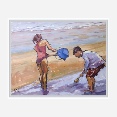 Blue Bucket Artist Enhanced Canvas Print by John Beard Collection - product image 6 for Resin Society