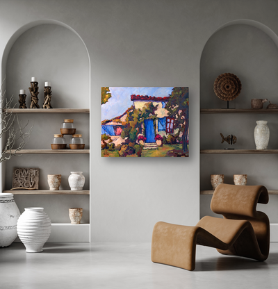 Blue Door Artist Enhanced Canvas Print by John Beard Collection - product image 3 for Resin Society