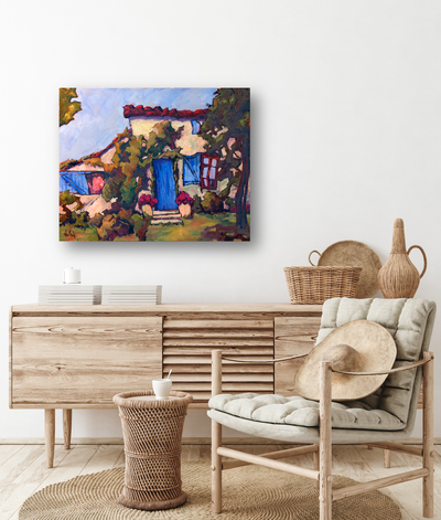 Blue Door Artist Enhanced Canvas Print by John Beard Collection - product image 4 for Resin Society