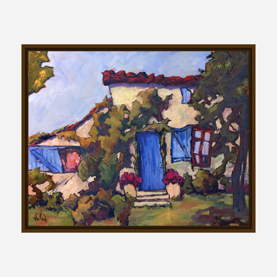Blue Door Artist Enhanced Canvas Print by John Beard Collection - product image 7 for Resin Society